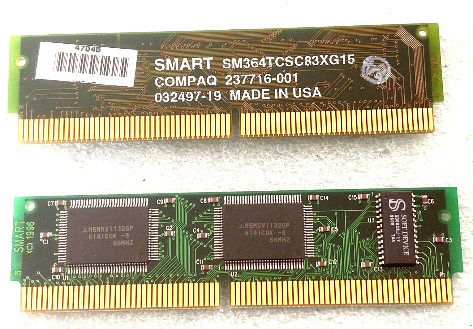 HP COMPAQ 237716-001 SMART SM364TCSC83XG15 256KB L2 160 PIN CACHE RM2-CMP30A-1
