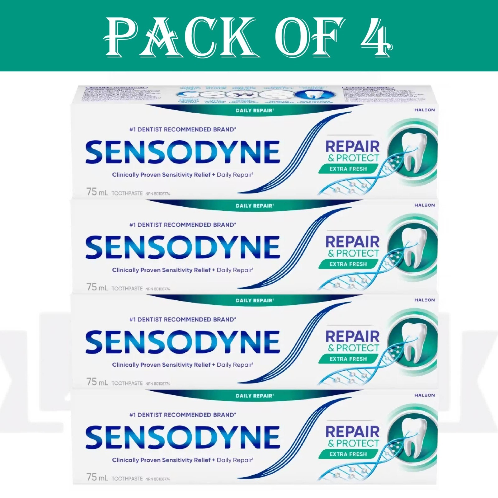 Sensodyne Repair & Protect Extra Fresh 75ml  Pack of 4