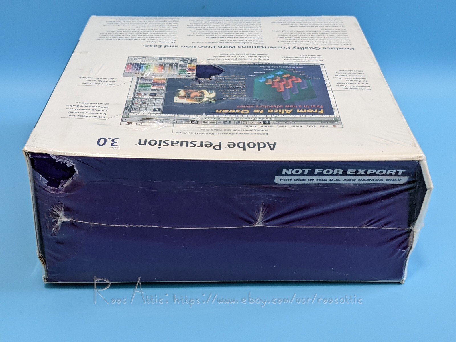 Adobe Persuasion Version 3.0 DEMO Apple Macintosh OS 1995: Software ~ NEW/SEALED