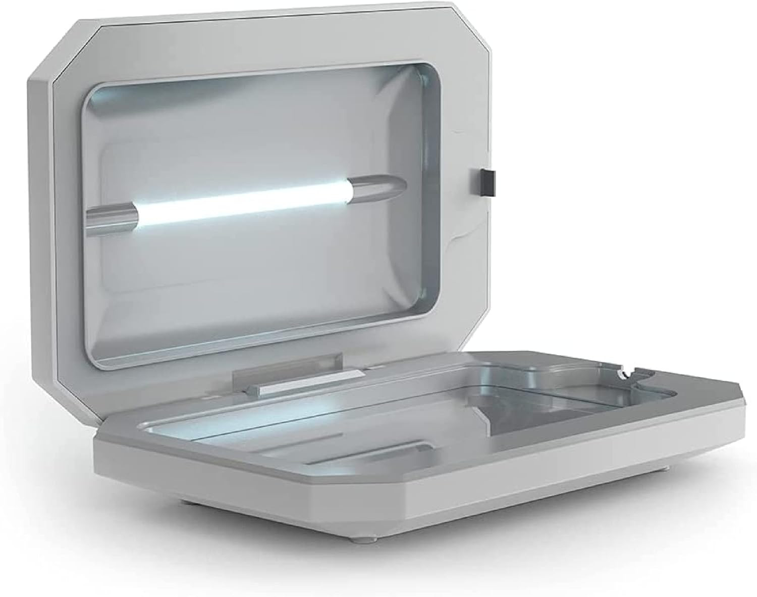 Clinically Proven 360° UV Cell Phone Sanitizer Box – Patented & Portable (White)