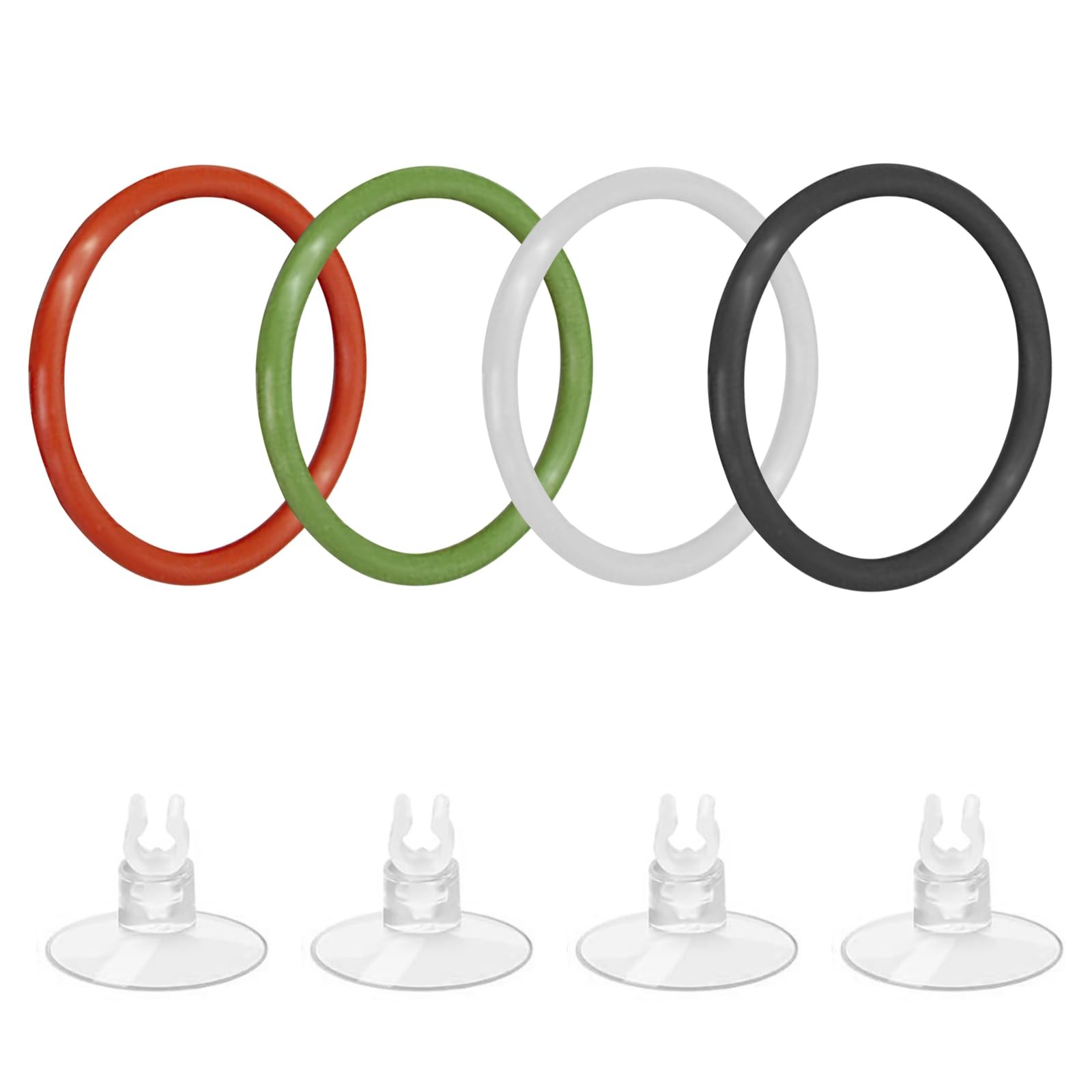 4 Pcs Upgraded Betta Fish Exercise Ring for Aquarium, Soft Silicone Training ...