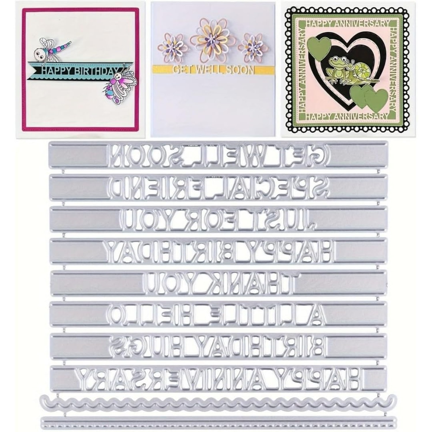 3D Frame Cutting Dies for Card Making Metal Die-Cuts Scrapbooking Art DIY Pap...