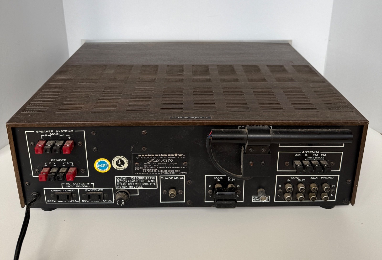 MARANTZ 2230 STEREO RECEIVER - SERIAL #174345J4