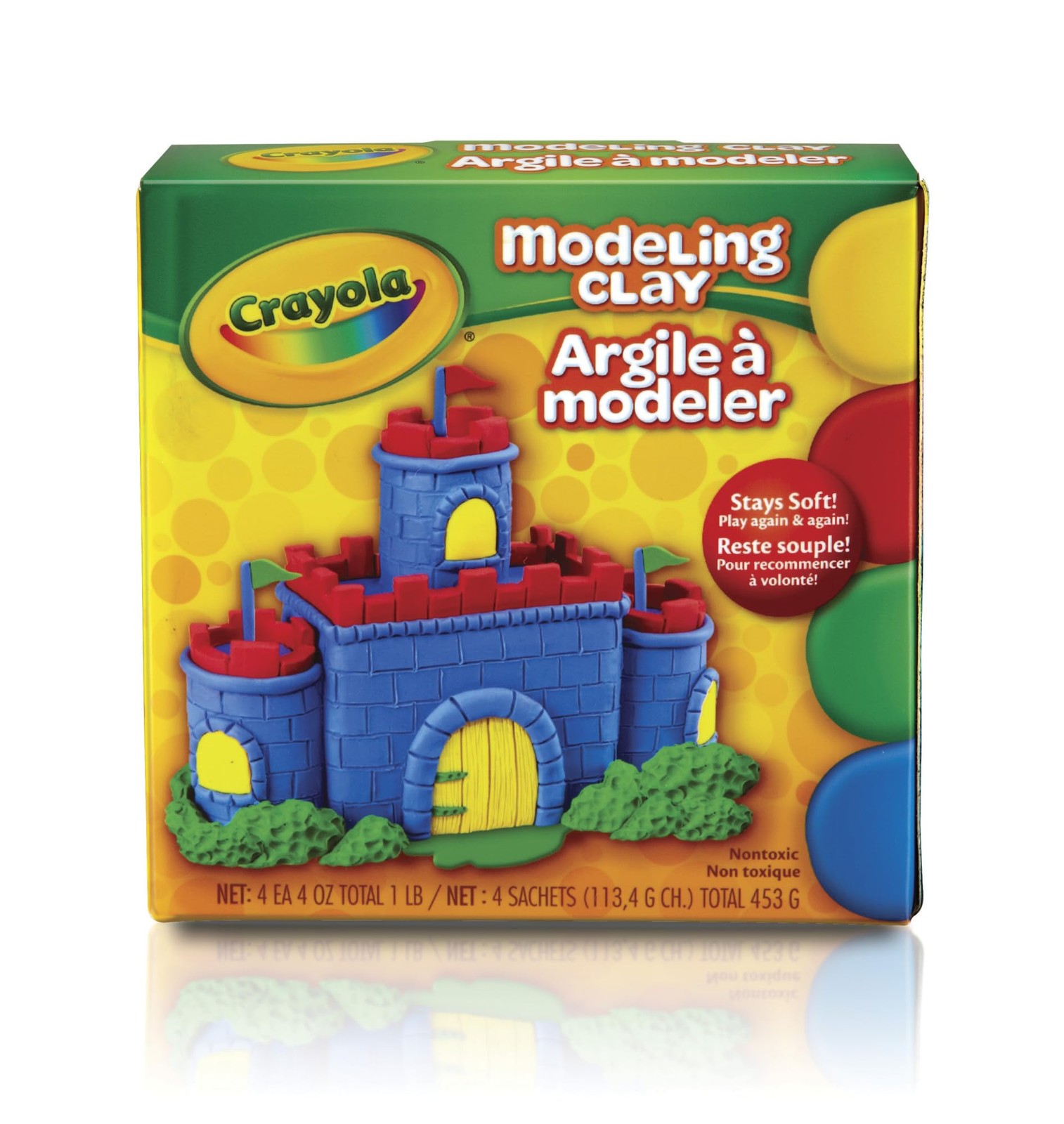 3PACK Crayola Modeling Clay, 4 Classic Colors (16 oz),