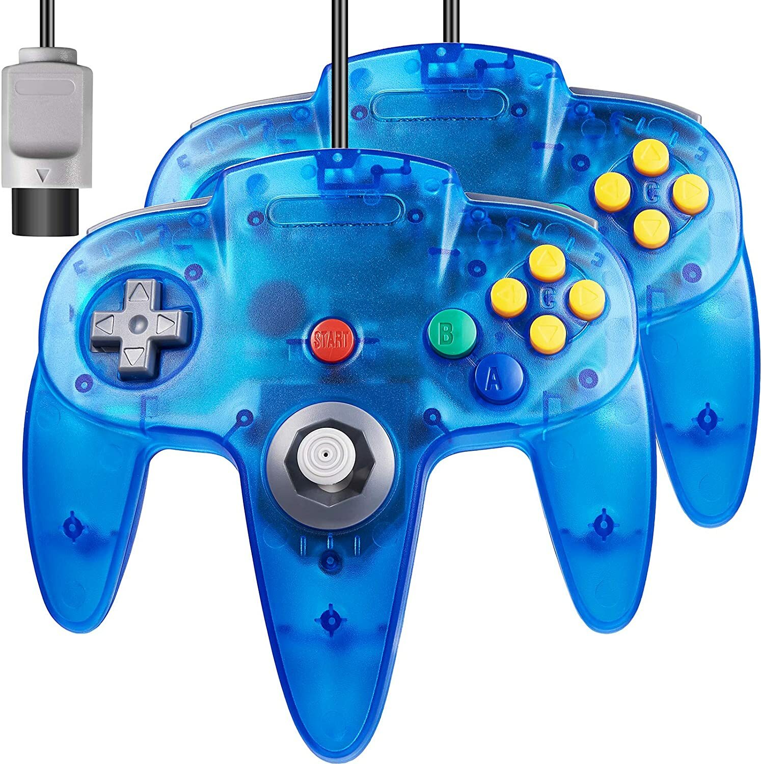 2pcs For Nintendo N64 System MarioKart Classic Retro Wired Controller Joystick