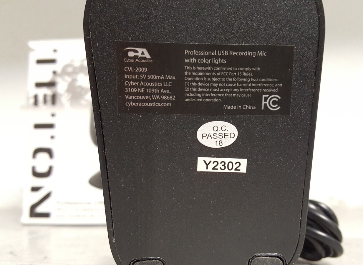 Cyber Acoustics Teton USB Microphone (CVL-2009)
