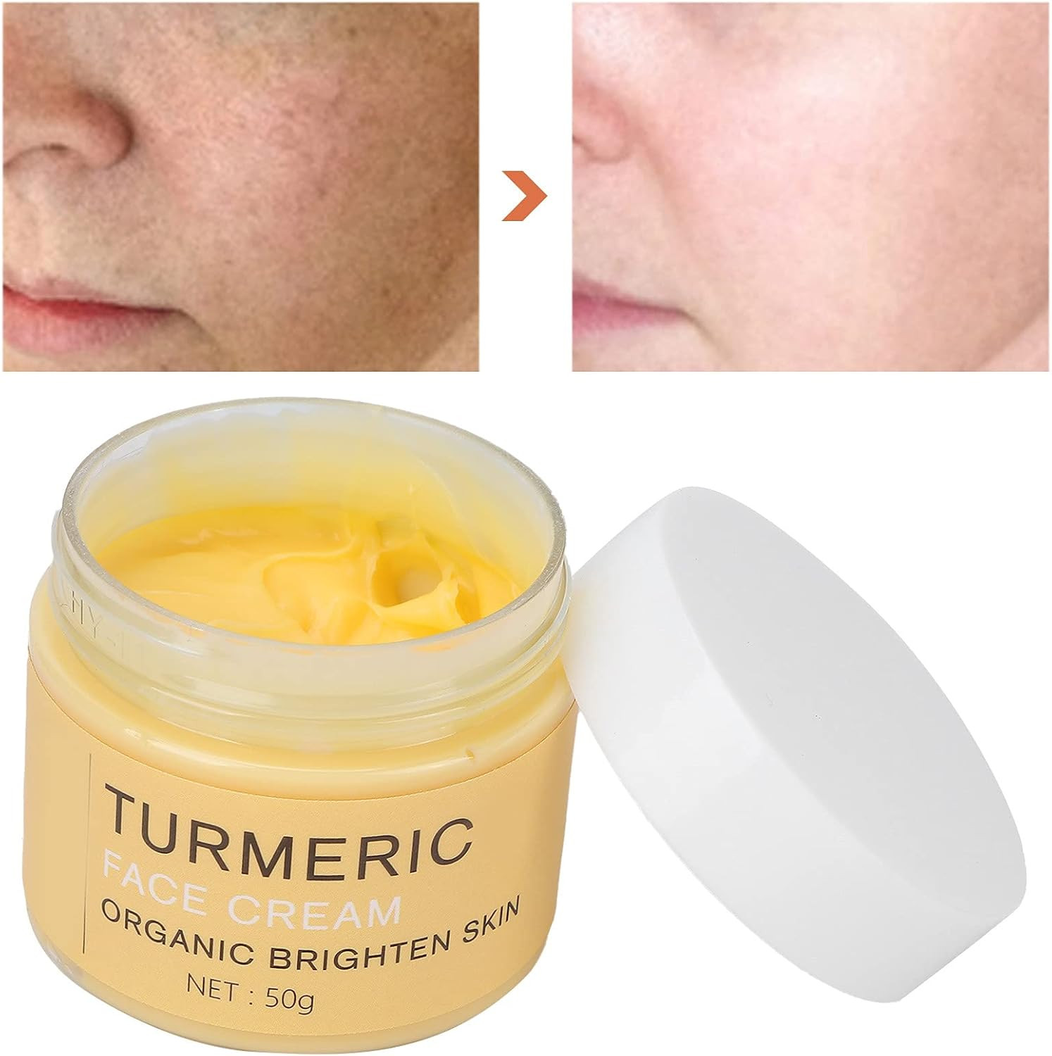 Turmeric Face Cream for Face & Body All Natural Turmeric Skin Brightening Lotion