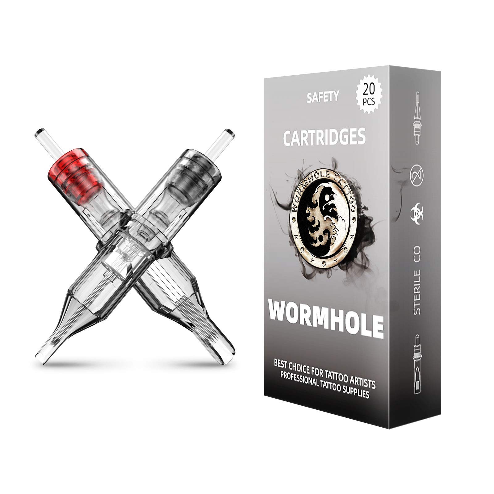 Wormhole Tattoo Cartridge Needles 20pcs Mixed 3RL #10 mix
