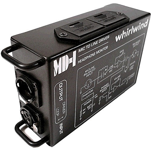 Whirlwind MD-1 Mic To Line Driver, Headphone Monitor - EXCELLENT CONDITION