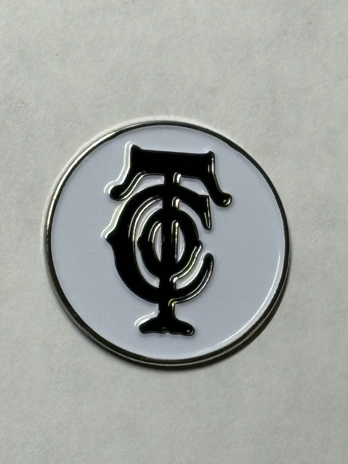 Rare Old Town Club 1" Coin Style Golf Marker - Winston-Salem, NC - A Beauty!