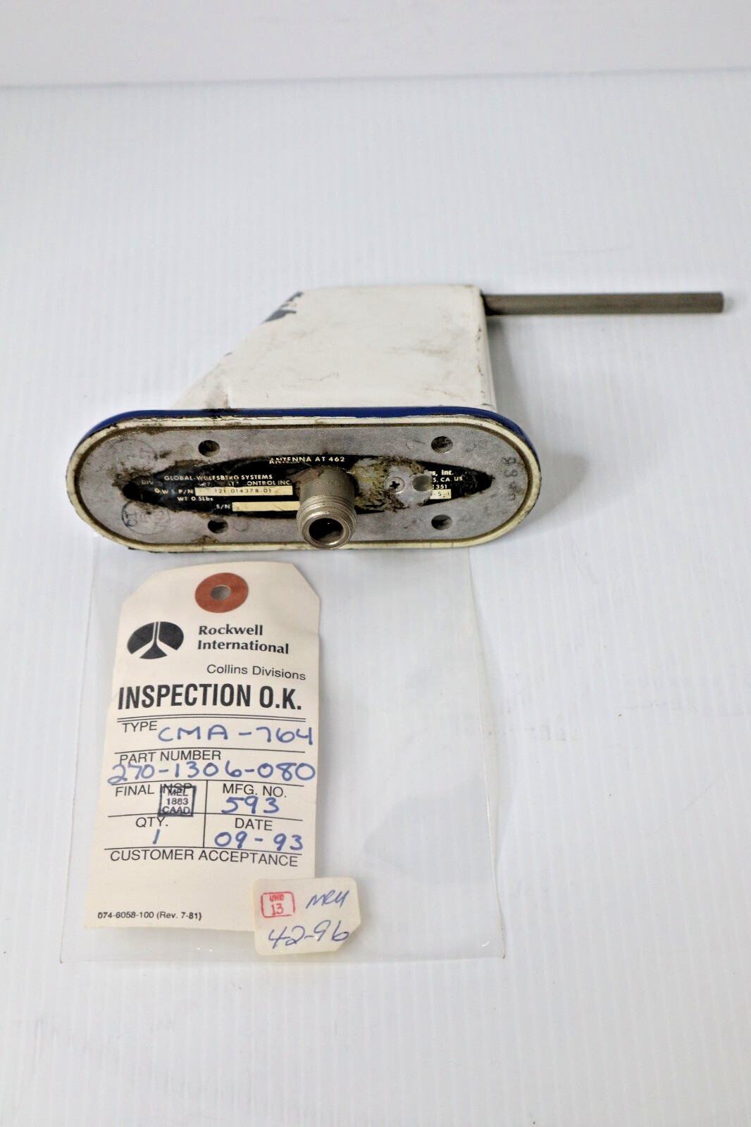 Wulfsberg AT-462 Antenna 121-014378-01
