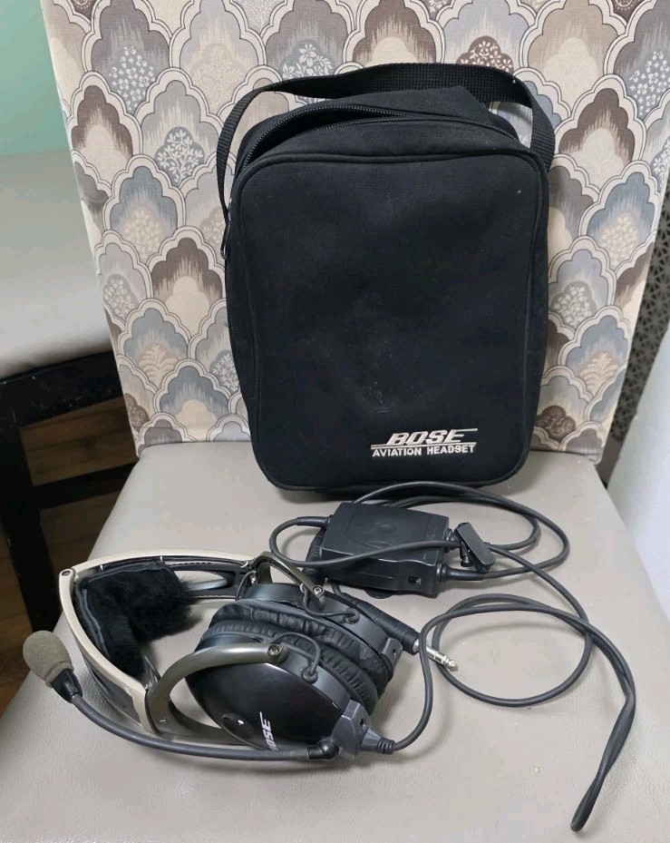 Bose X Aviation Dual GA Plugs ANR Noise Cancelling Headset AHX-02 with Case