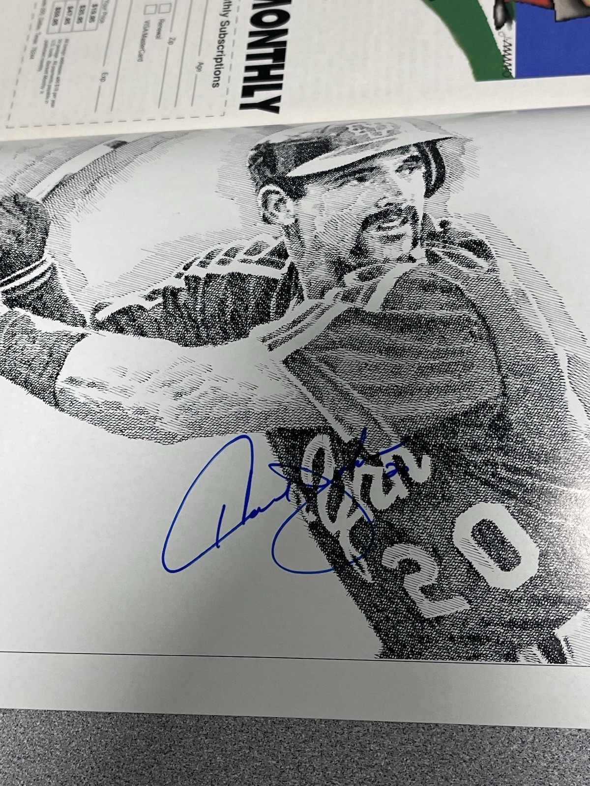 Howard Johnson Autographed Beckett March 1990 #545