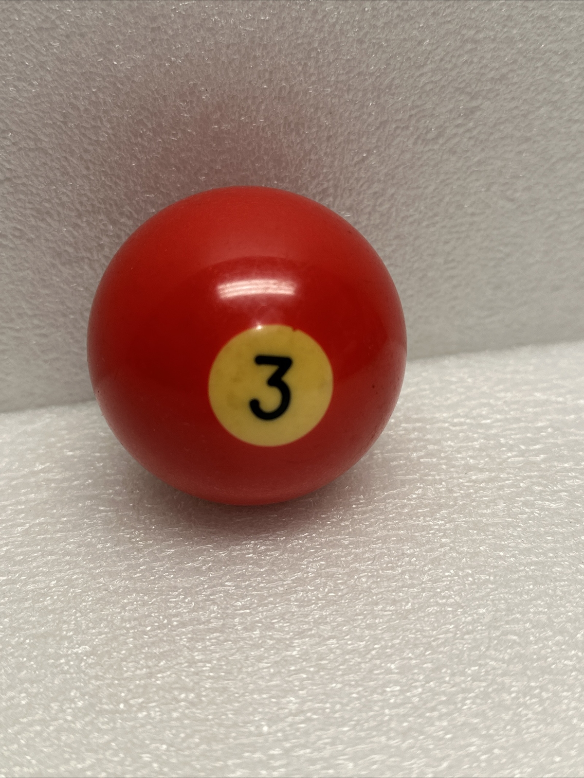 Vtg Billiard Ball Pool Snooker # 3 Red Solid Replacement Aprox. 2 1/4"