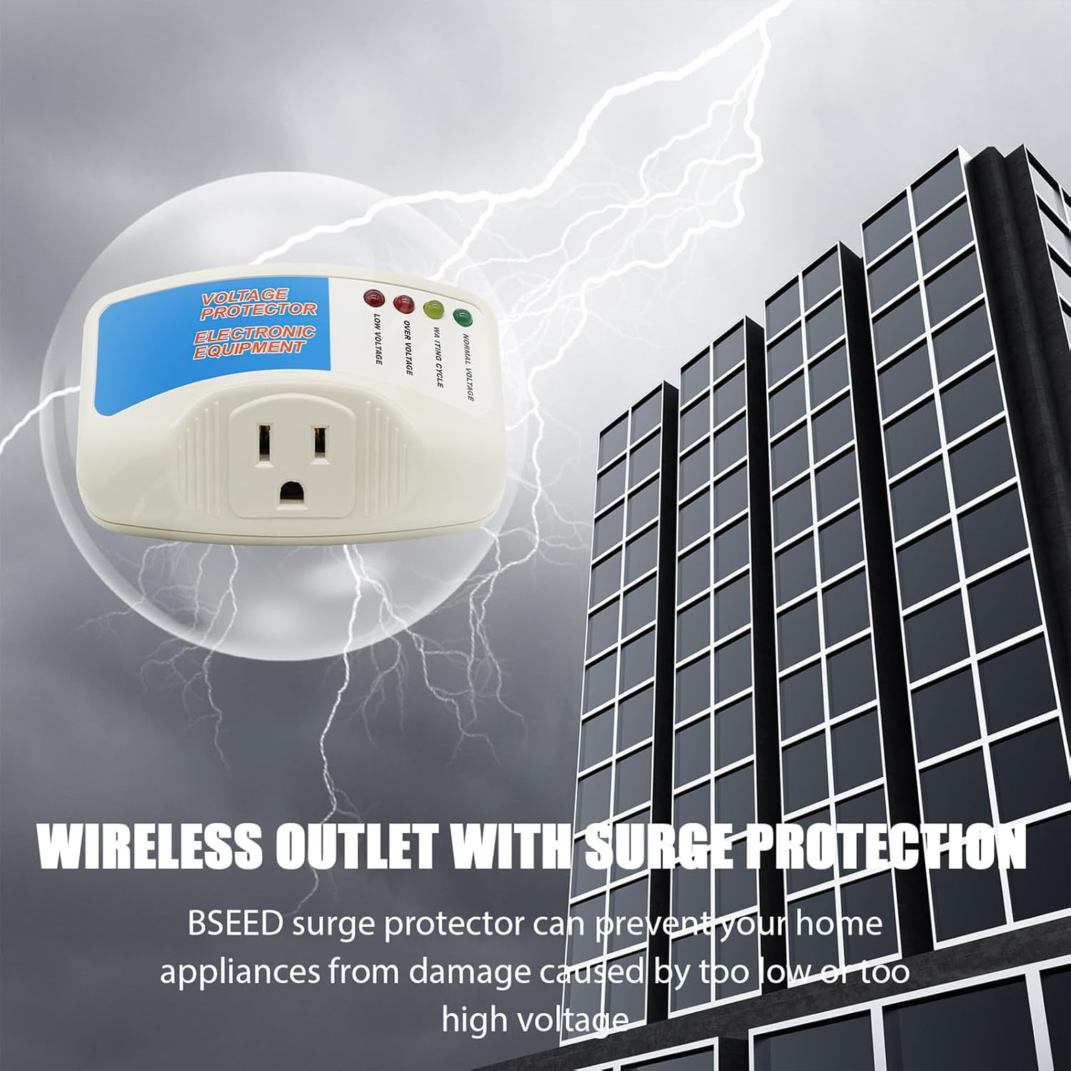 Surge Protector Home Appliance,Single Outlet Power Voltage Protector,Voltage Bro