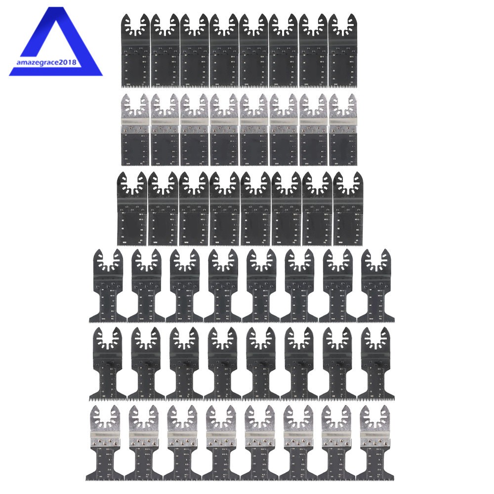 48 Set Oscillating Multi Tool Saw Blade Wood/Soft-Metal Oscillating Saw Blade