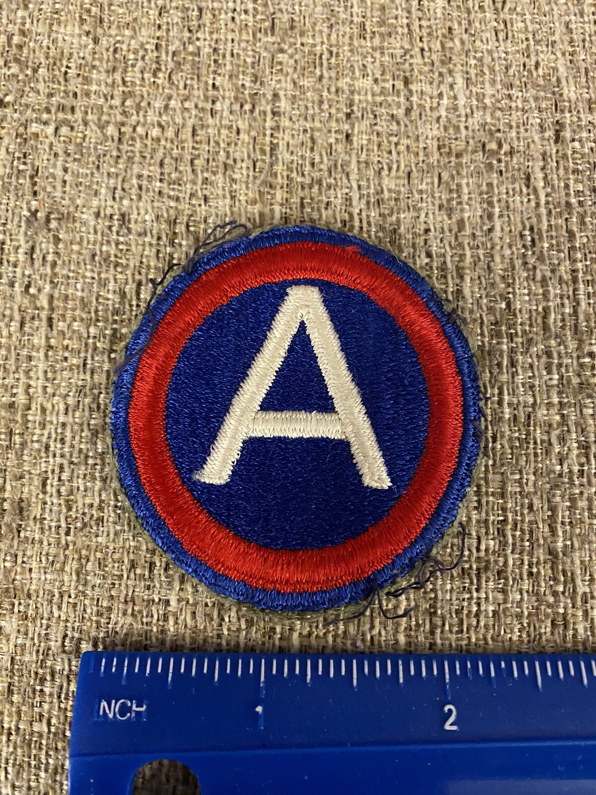 US Army 3rd Army Patch - Patton White A INV2328