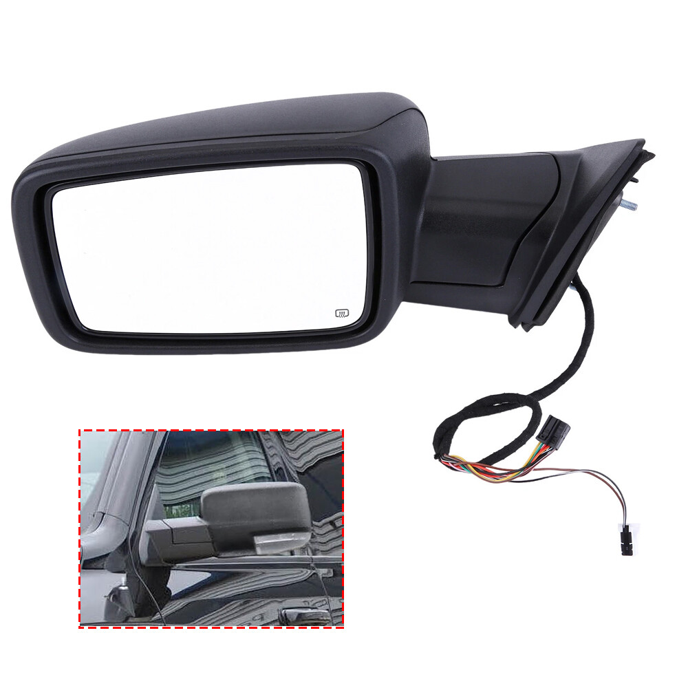 Left/Driver Fits 2013-2019 Dodge Ram 1500 Power Fold+Heated+Temp Sensor Mirror