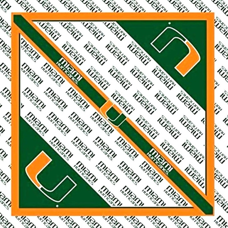 University of Miami Hurricanes Bandanas dog collar multi-use Fan Hankerchief