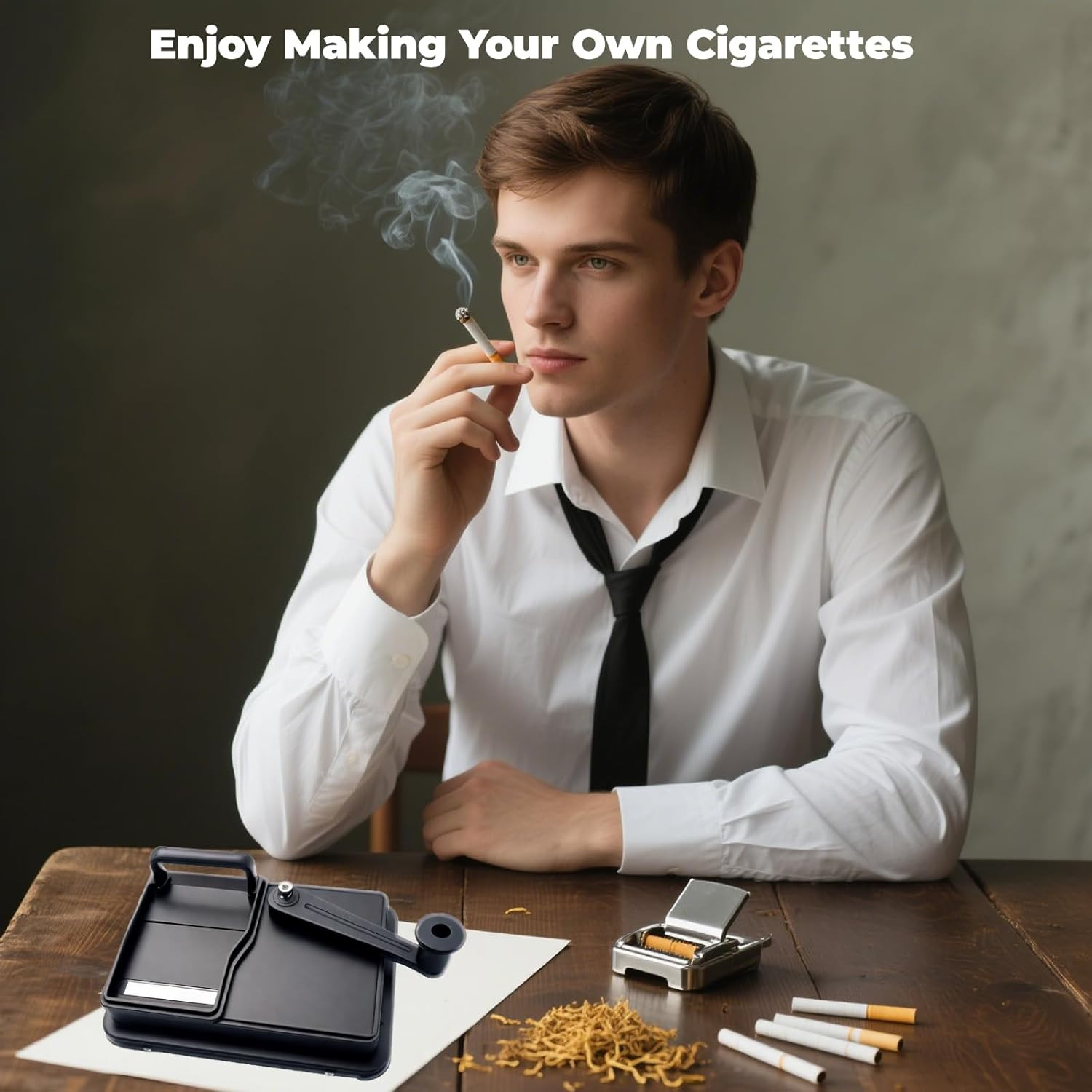 Cigarette Rolling Machine, Manual Cigarette Roller Cigarette Tobacco Injector fo