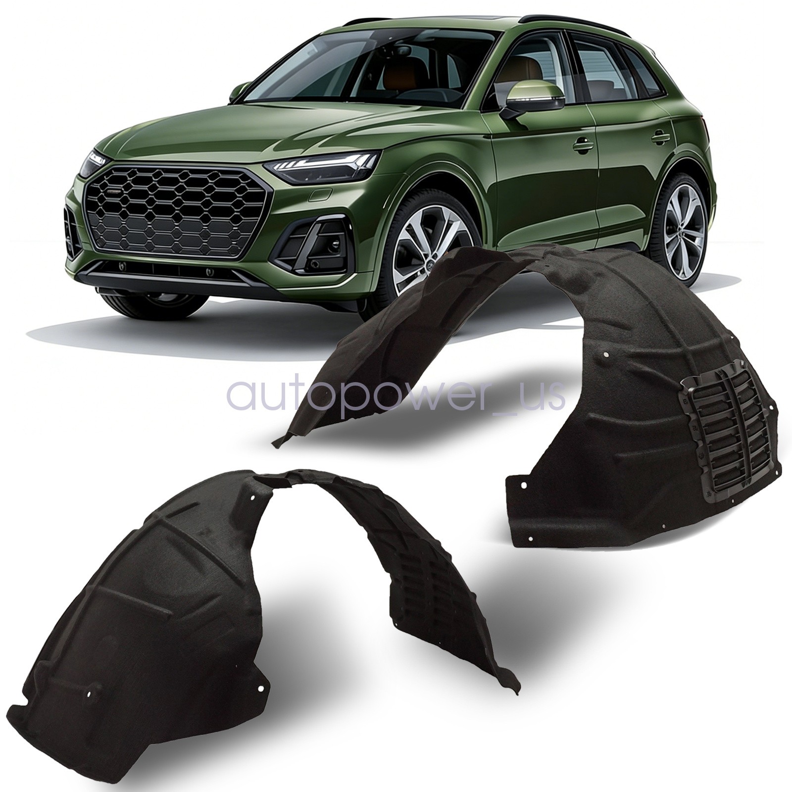 Fender Liners Splash Shield Front Left+Right Inner For 2018 2019-2023 Audi Q5