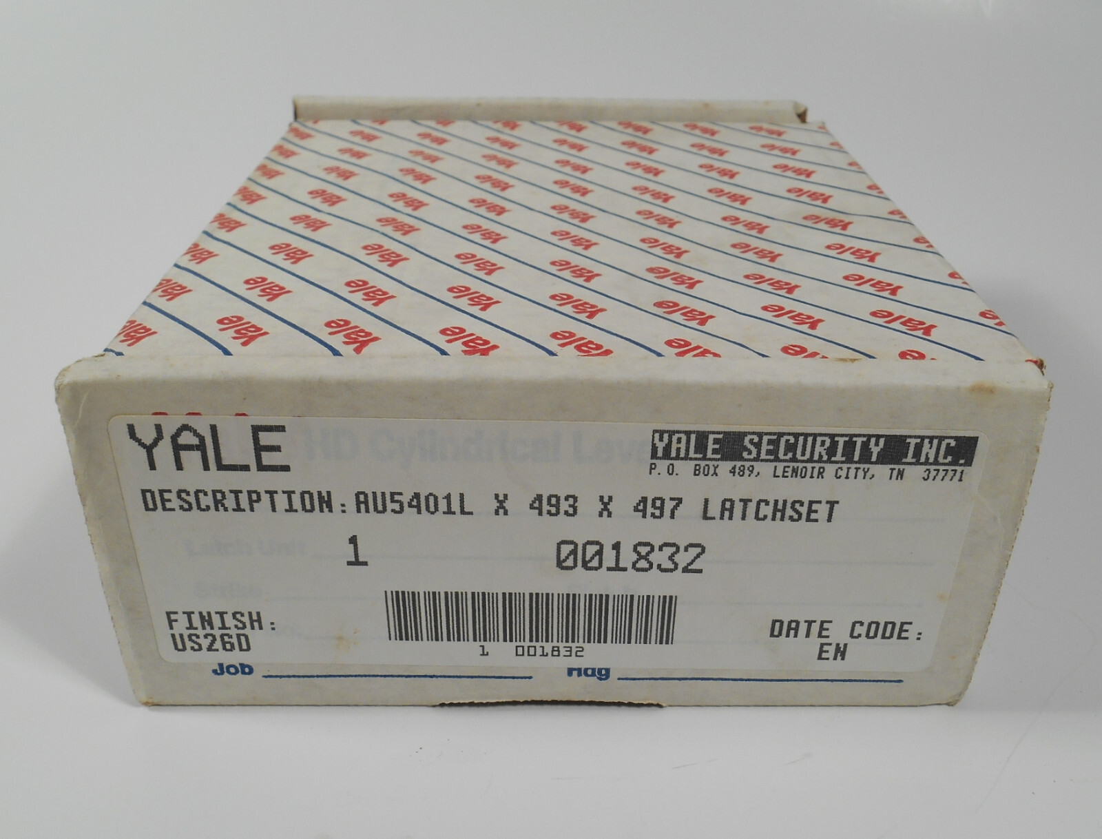 NOS Yale AU5401L HD Commercial Grade 1  Lever Handle Latchset