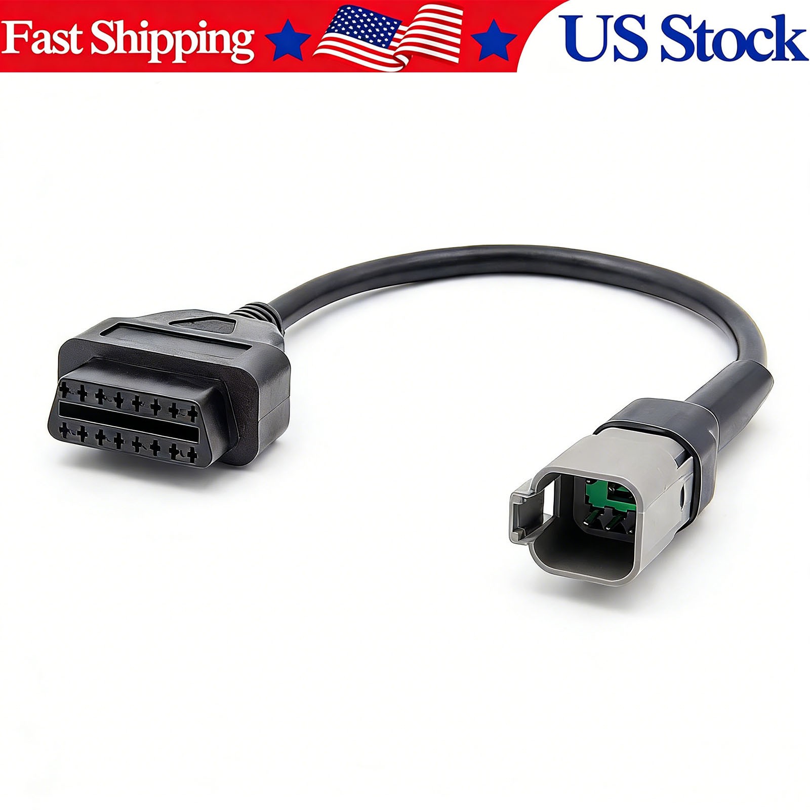 6 Pin to 16 Pin OBD2 Diagnostic Cable For CAN-AM Moto ATV UTV All-Terrain