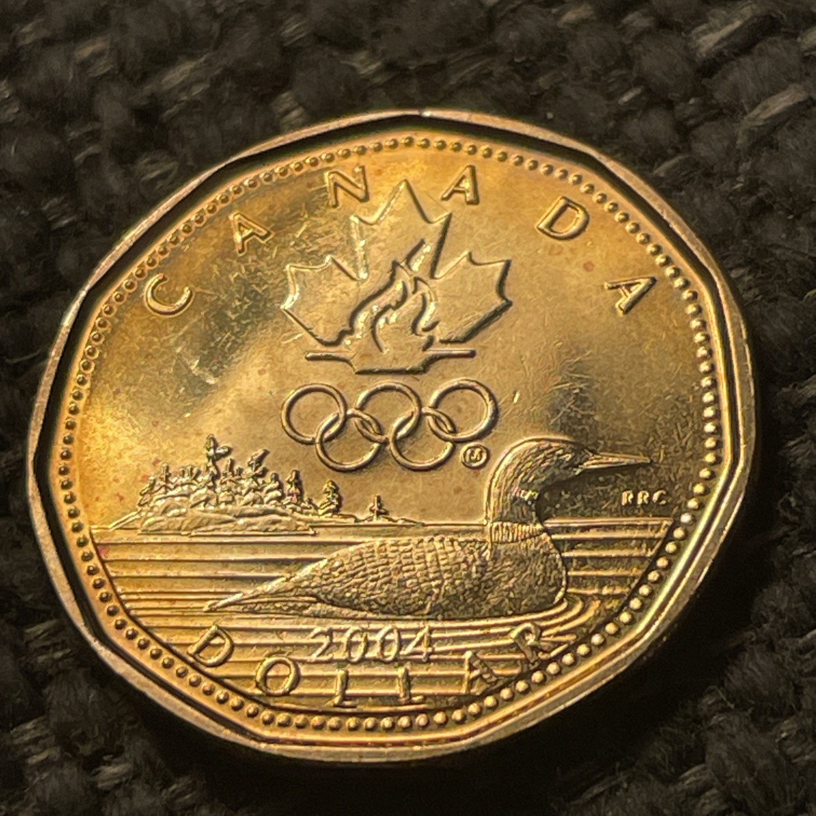 2004 Canadian One Dollar Loon "Loonie”. BU.