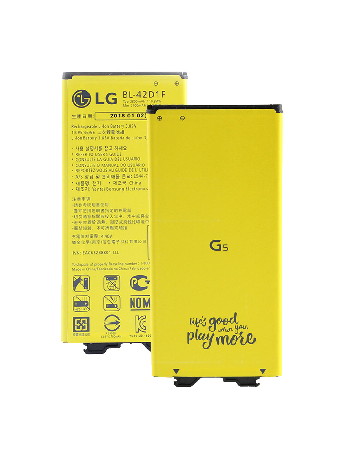 Genuine OEM LG G5 BL-42D1F Battery VS987 H820 H830 LS992 US992 H850 H858
