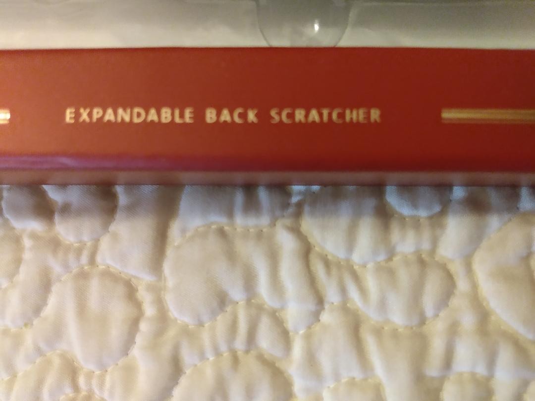 Perry Ellis Portfolio Men's Black Silver Expandable/Retractable Back Scratcher !