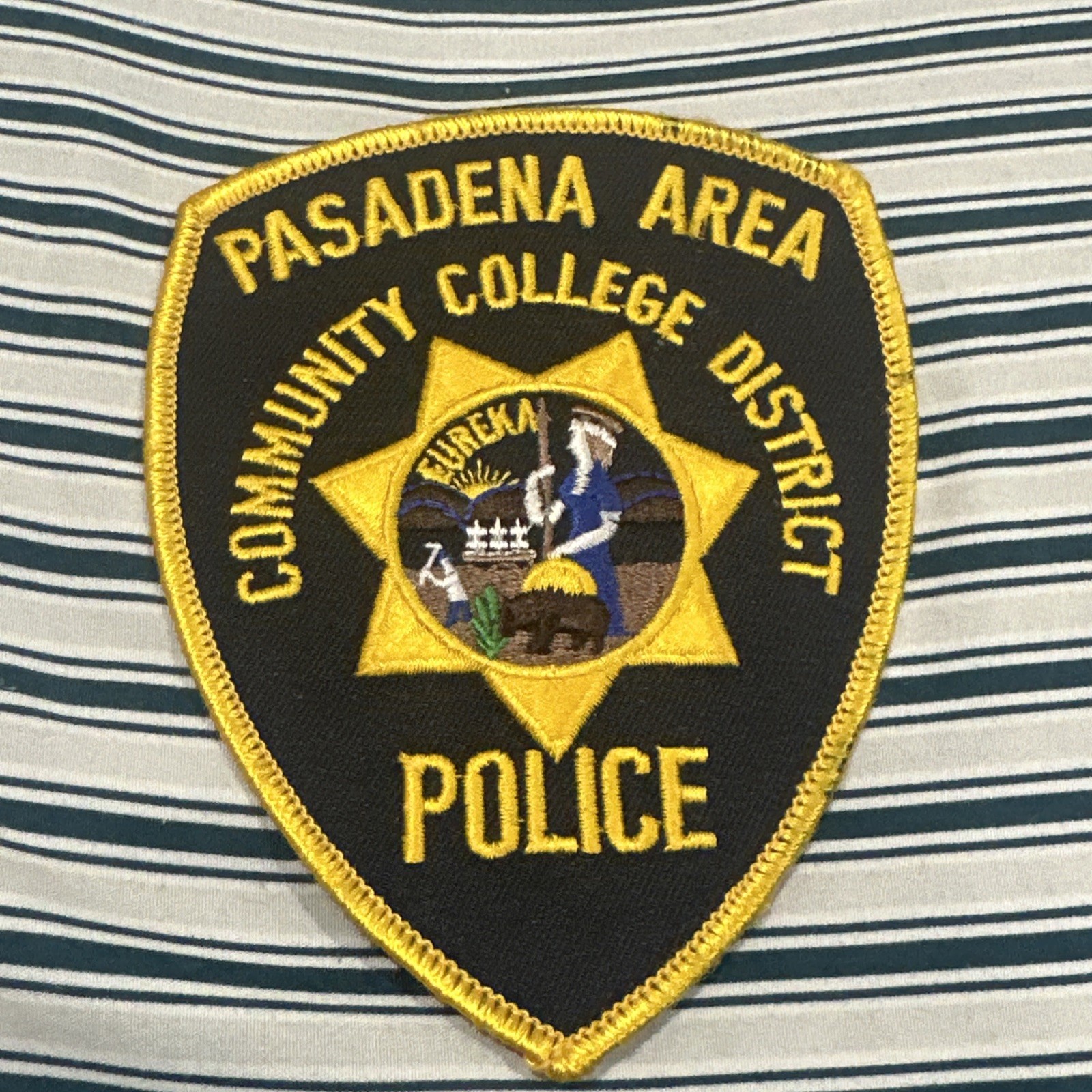 CALIFORNIA PASADENA AREA COMMUNITY COLLEGE DISTRICT SAFETY DEPT PATCH