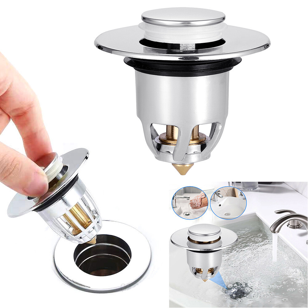 Universal Wash Basin Bounce Drain Filter Stainless Steel  POP UP Bounce Core