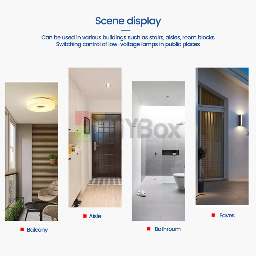 AC85-265V Smart Human Infrared Sensor Switch PIR Motion Ceiling Sensor Switch