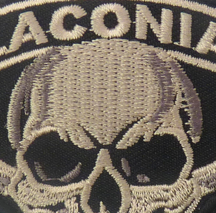 Laconia 103rd 2026 Skull and Crossbones Embroidered Patch.