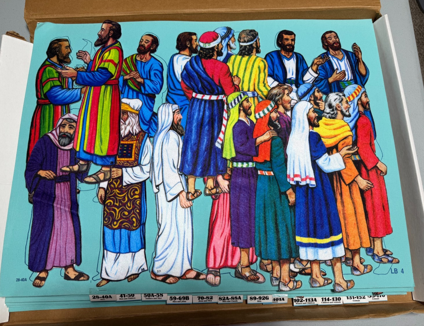 Vintage Betty Lukens Through The Bible In Felt Large Bible Pieces