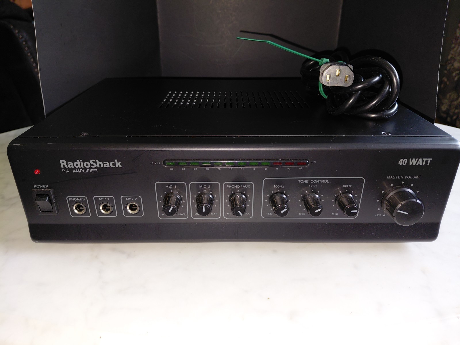 Radio Shack 32-2054 40 Watt PA Amplifier Working. Tested. Pre-owned