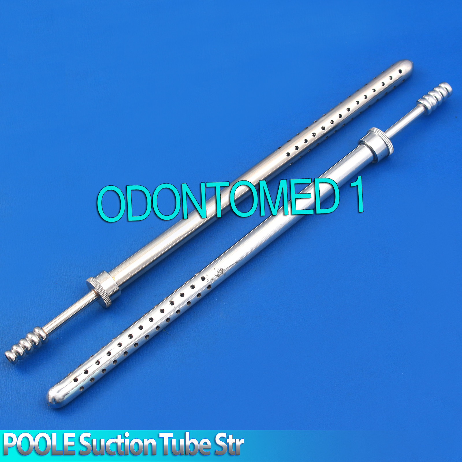 2 POOLE Suction Tube 16 Fr & 23 Fr Straight Surgical Instruments