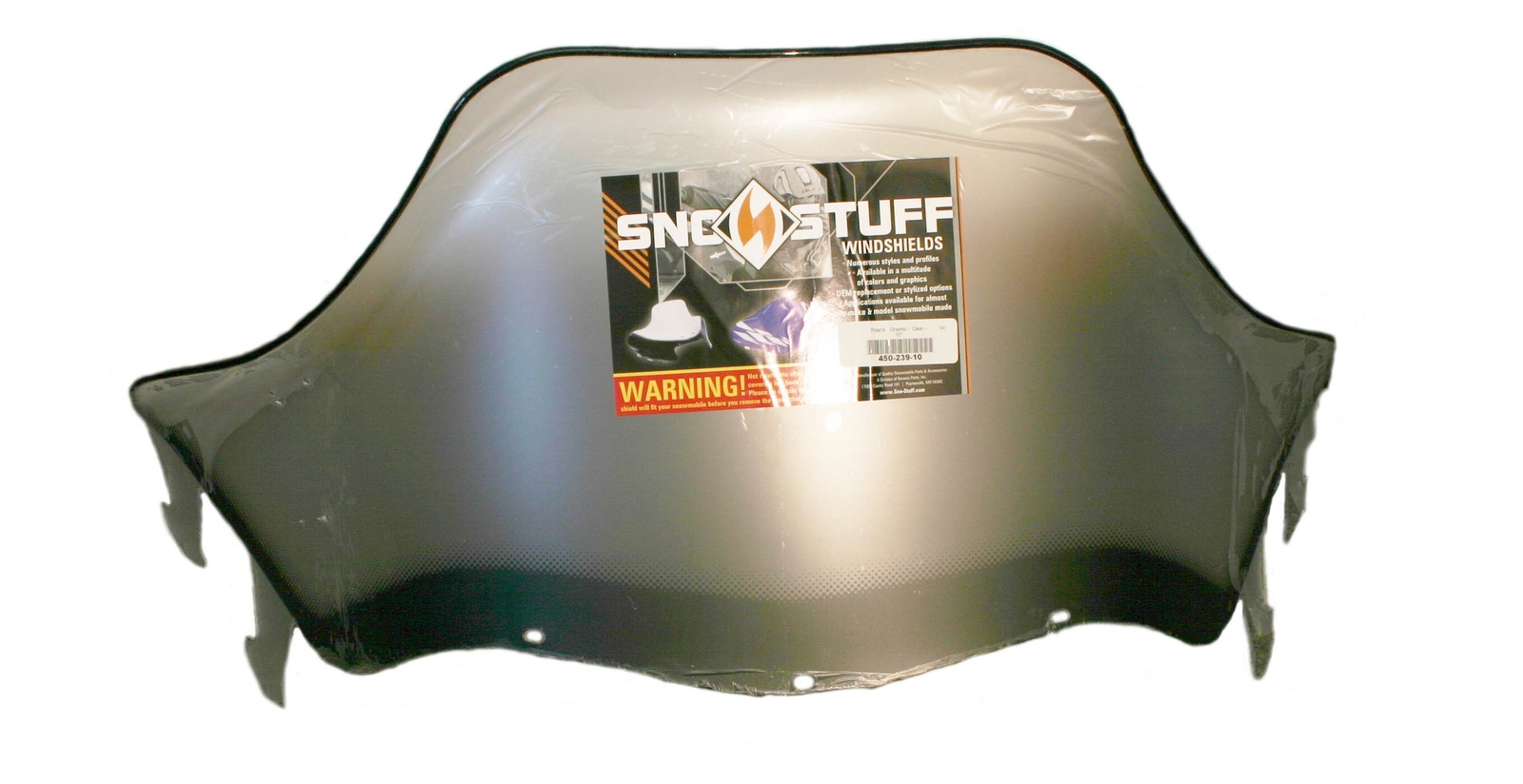 Polaris Indy Ultra Touring 680 1997-1998, 15" Black Graphics on Clear Windshield