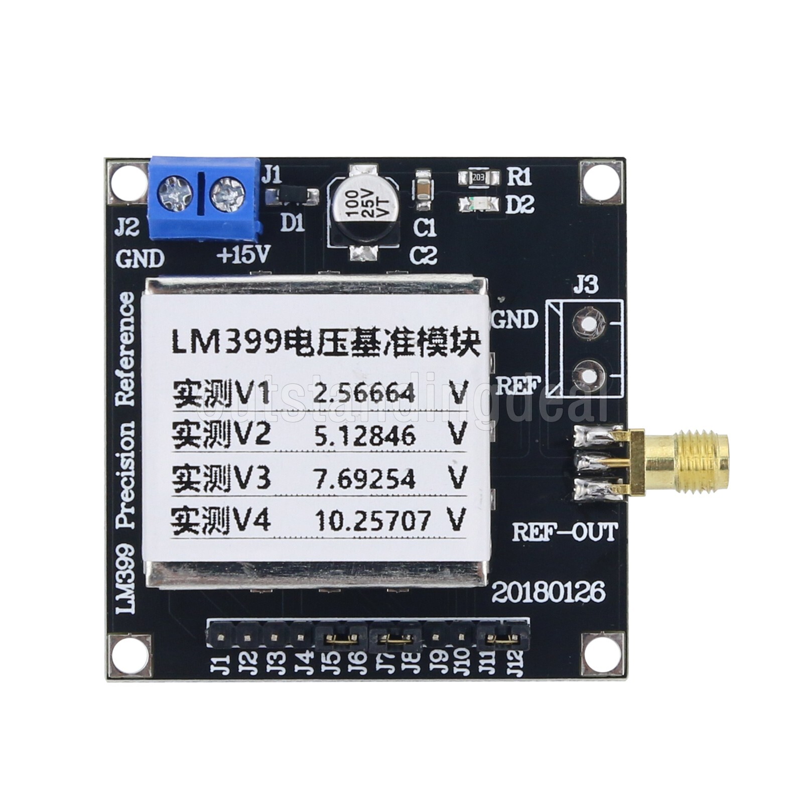 LM399 Voltage Reference 2.5V/5V/7.5V/10V Output for Voltmeter Calibration os67