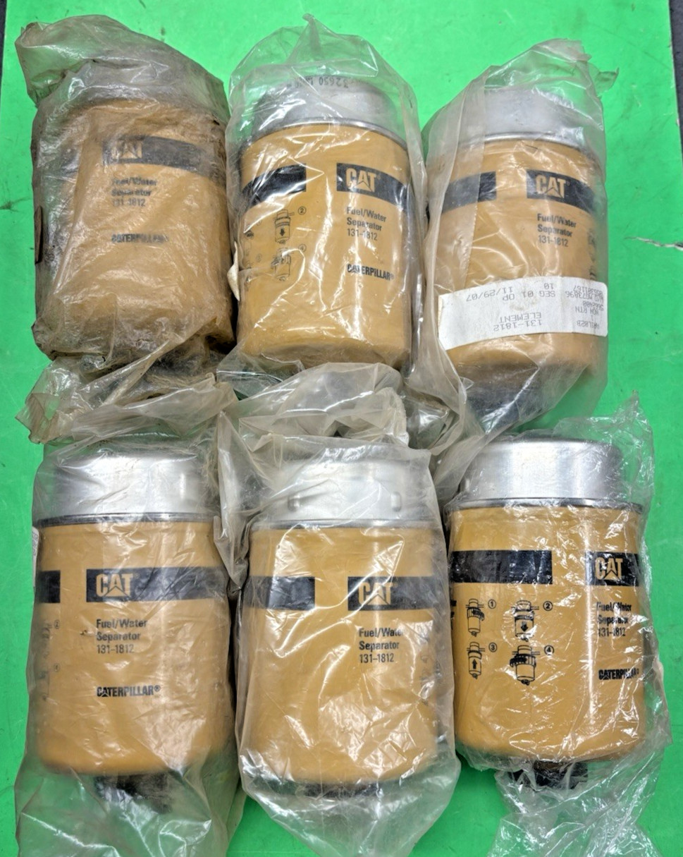 GENUINE OEM CAT 131-1812 FUEL/WATER SEPARATOR🚧LOT OF 6🚧SEE DESC FOR FIT🚧FS🚧