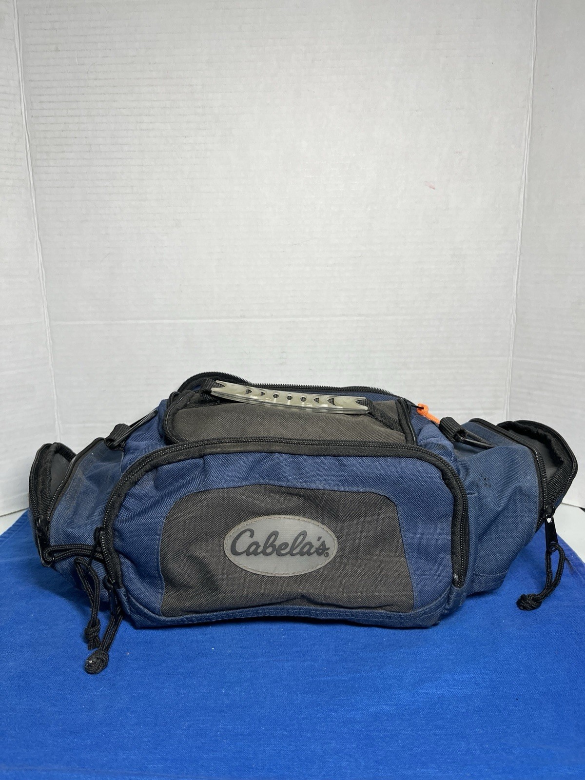 Cabelas Camera Nylon Blue Bag Missing Shoulder Strap