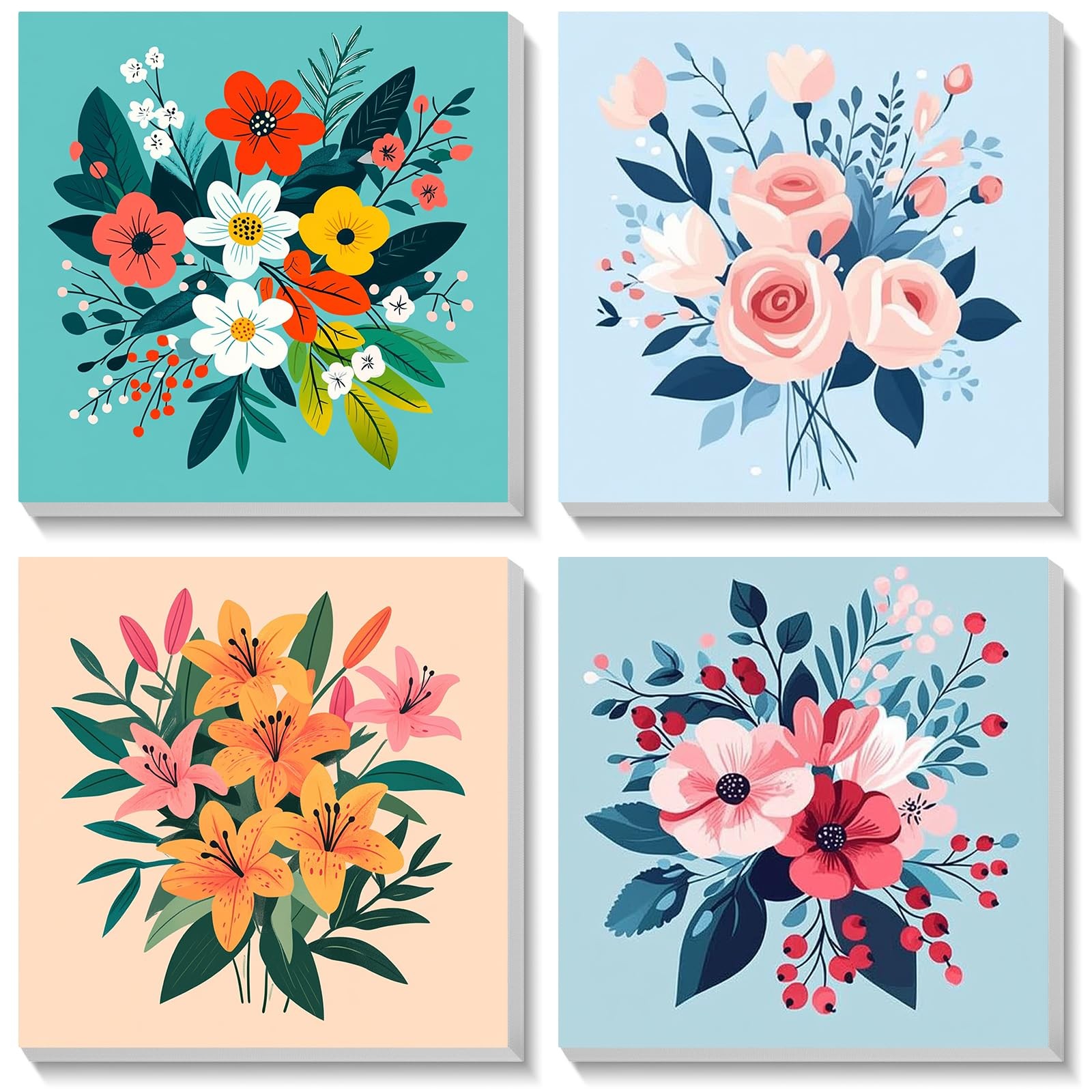 HEIBAGO Framed Paint by Numbers kit for 20.5 cm x x 6.5 cm, A-18