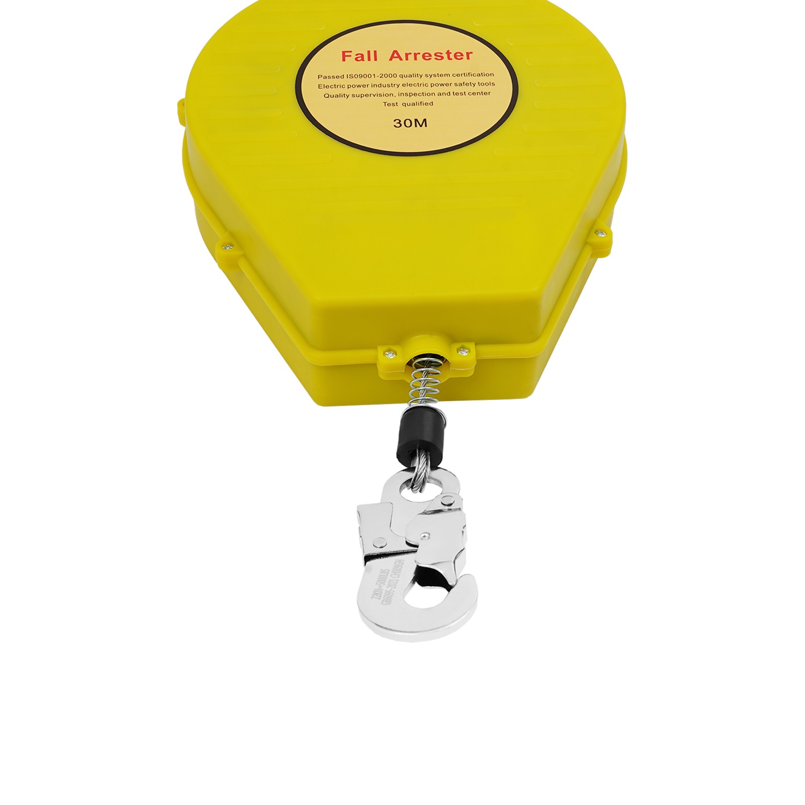 30M-Range Self-rRetractable Fall Arrester Fall Arrest Protector Yellow Max 150kg