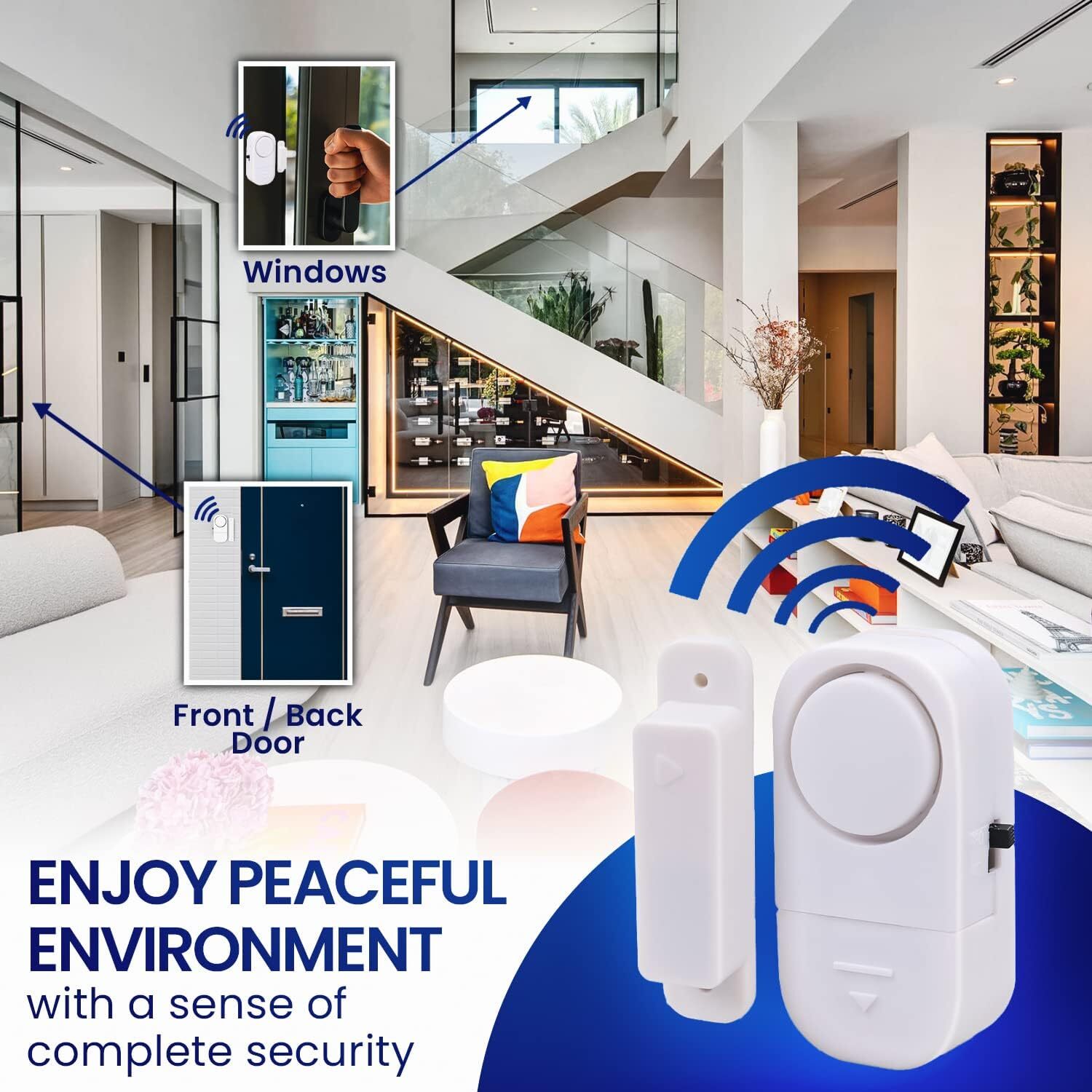 Wireless Home Window Door Burglar Security Alarm System Magnetic Sensor lot