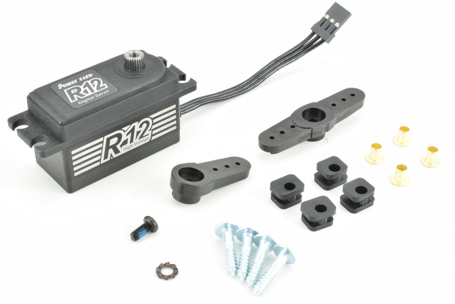 Power HD R12S Low Profile Digital High Voltage High Speed Steering Servo