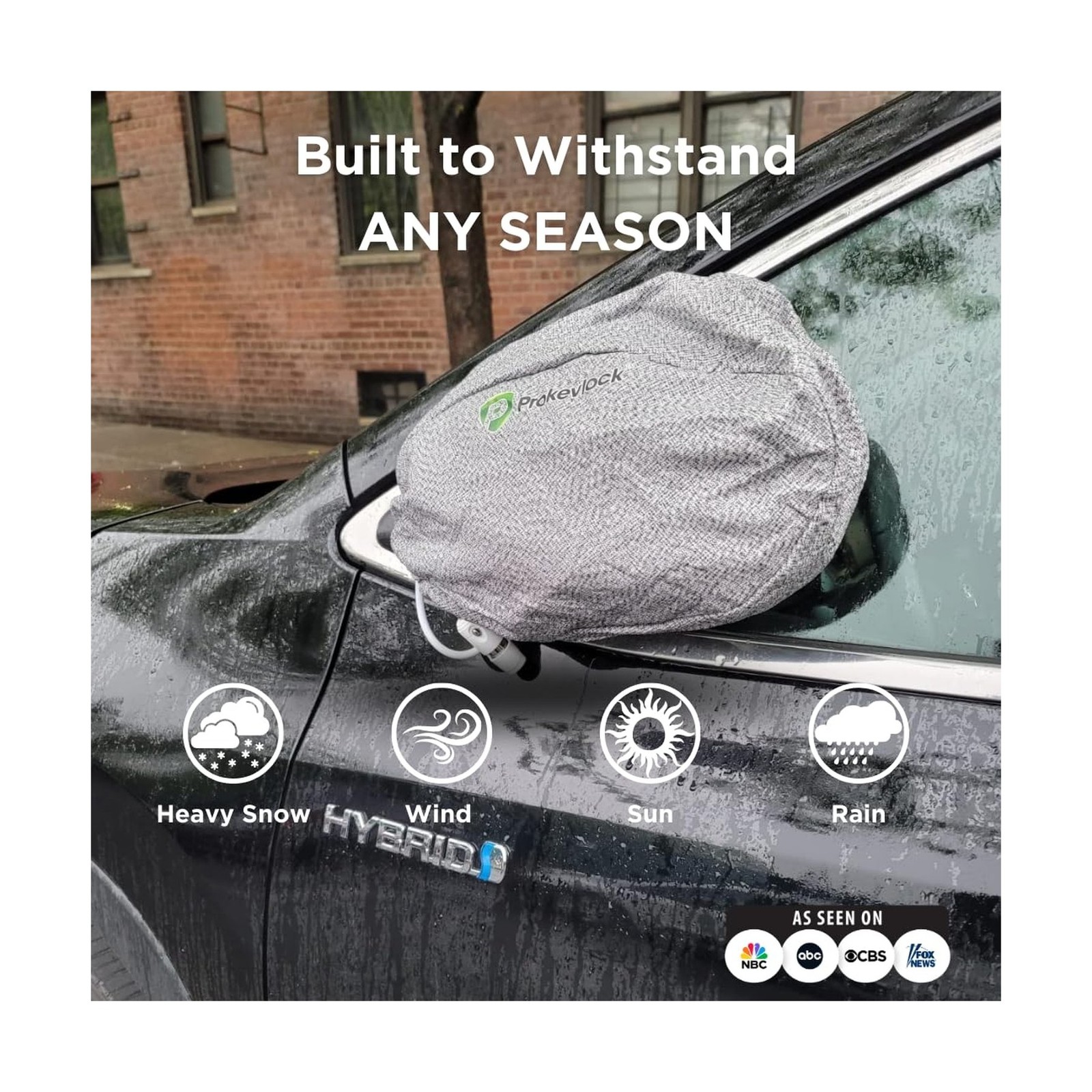 New & Improved ProKevLock Vehicle Side Mirror Covers Set with Anti-Theft Lock...