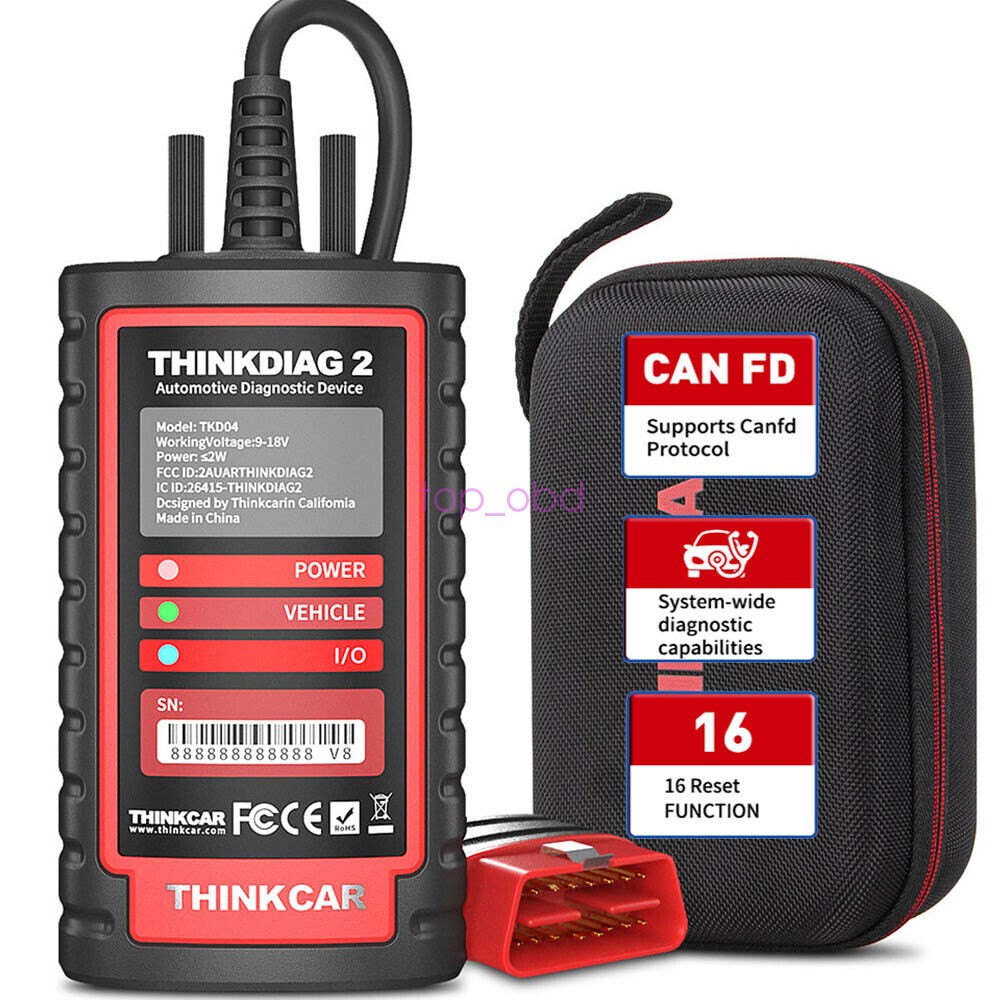 2026 THINKDIAG 2 OBD2 Scanner Car Diagnostic Tool All Software Free Bidirection