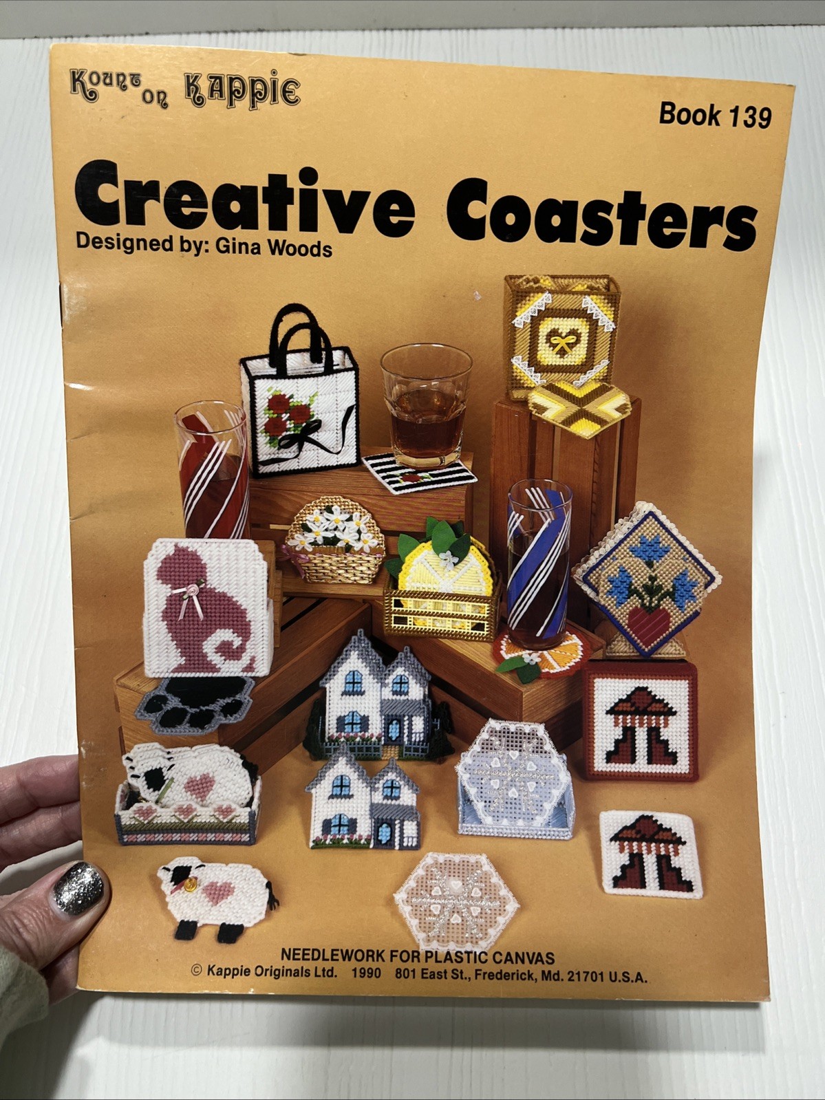 Kount on Kappie  ︱Creative Coasters ︱  Gina Woods ︱1990︱Plastic︱Needlework