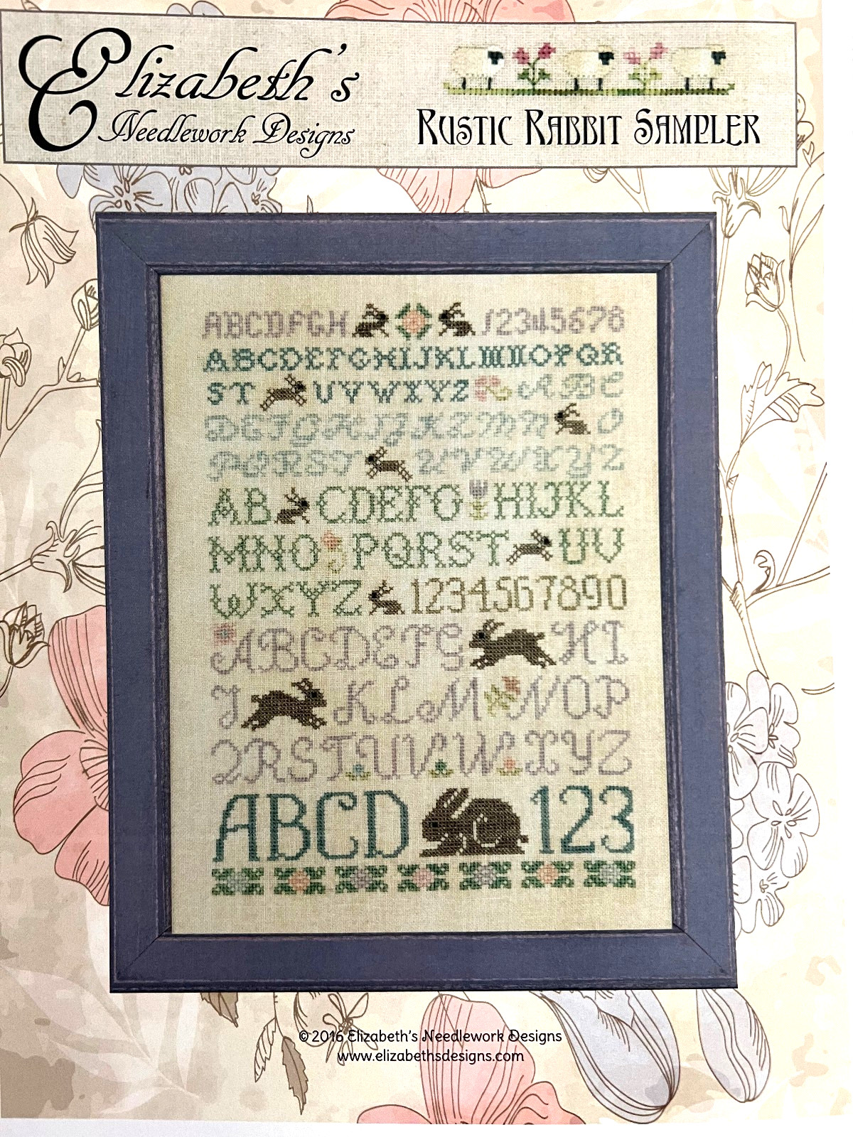 Elizabeth's Designs- Rustic Rabbit Sampler Chart