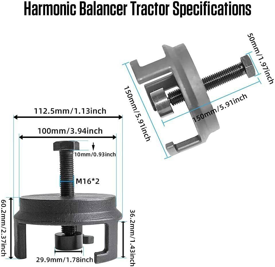 Harmonic Balancer Damper Remover Puller fit for Jeep Dodge Chrysler GM LS1 S2 S3